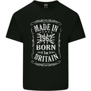 Born In Britain 61st Birthday Made 1962 Mens Cotton T-Shirt Tee Top Black