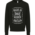 Born In Britain 61st Birthday Made 1962 Mens Sweatshirt Jumper Black