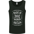 Born In Britain 66th Birthday Made 1957 Mens Vest Tank Top Black