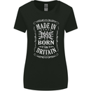 Born In Britain 68th Birthday Made 1955 Womens Wider Cut T-Shirt Black