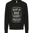 Born In Britain 71st Birthday Made 1952 Mens Sweatshirt Jumper Black