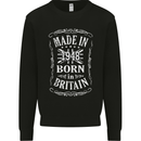 Born In Britain 75th Birthday Made 1948 Mens Sweatshirt Jumper Black