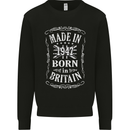 Born In Britain 76th Birthday Made 1947 Mens Sweatshirt Jumper Black