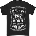 Born In Britain 76th Birthday Made 1947 Mens T-Shirt 100% Cotton BLACK