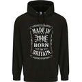 Born In Britain 79th Birthday Made 1944 Mens 80% Cotton Hoodie Black