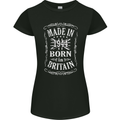Born In Britain 79th Birthday Made 1944 Womens Petite Cut T-Shirt Black