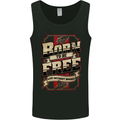 Born To Be Free Biker Motorbike Motorcycle Mens Vest Tank Top Black