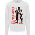Born & Bred England St Georges Day Mens Sweatshirt Jumper White