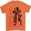 Born & Bred England St Georges Day Mens T-Shirt 100% Cotton Orange