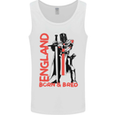 Born & Bred England St Georges Day Mens Vest Tank Top White