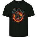 Born to Be a Rock Star Guitar Skull n Roll Kids T-Shirt Childrens Black