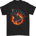 Born to Be a Rock Star Guitar Skull n Roll Mens T-Shirt 100% Cotton Black