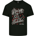 Born to Be a Rockstar Funny Rock Music Guitar Mens Cotton T-Shirt Tee Top Black