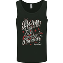 Born to Be a Rockstar Funny Rock Music Guitar Mens Vest Tank Top Black