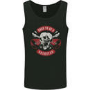 Born to Be a Rockstar Guitar Rock Music Skull Mens Vest Tank Top Black