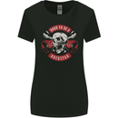 Born to Be a Rockstar Guitar Rock Music Skull Womens Wider Cut T-Shirt Black