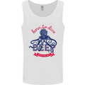 Born to Dive Deep Scuba Diving Diver Octopus Mens Vest Tank Top White
