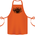 Born to Dive Octopus Scuba Diver Octopus Cotton Apron 100% Organic Orange