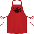 Born to Dive Octopus Scuba Diver Octopus Cotton Apron 100% Organic Red