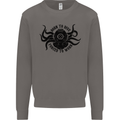 Born to Dive Octopus Scuba Diver Octopus Mens Sweatshirt Jumper Charcoal