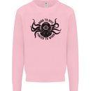 Born to Dive Octopus Scuba Diver Octopus Mens Sweatshirt Jumper Light Pink