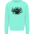 Born to Dive Octopus Scuba Diver Octopus Mens Sweatshirt Jumper Peppermint