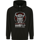 Born to be Vikings Ragnar Odin Valhalla Mens 80% Cotton Hoodie Black