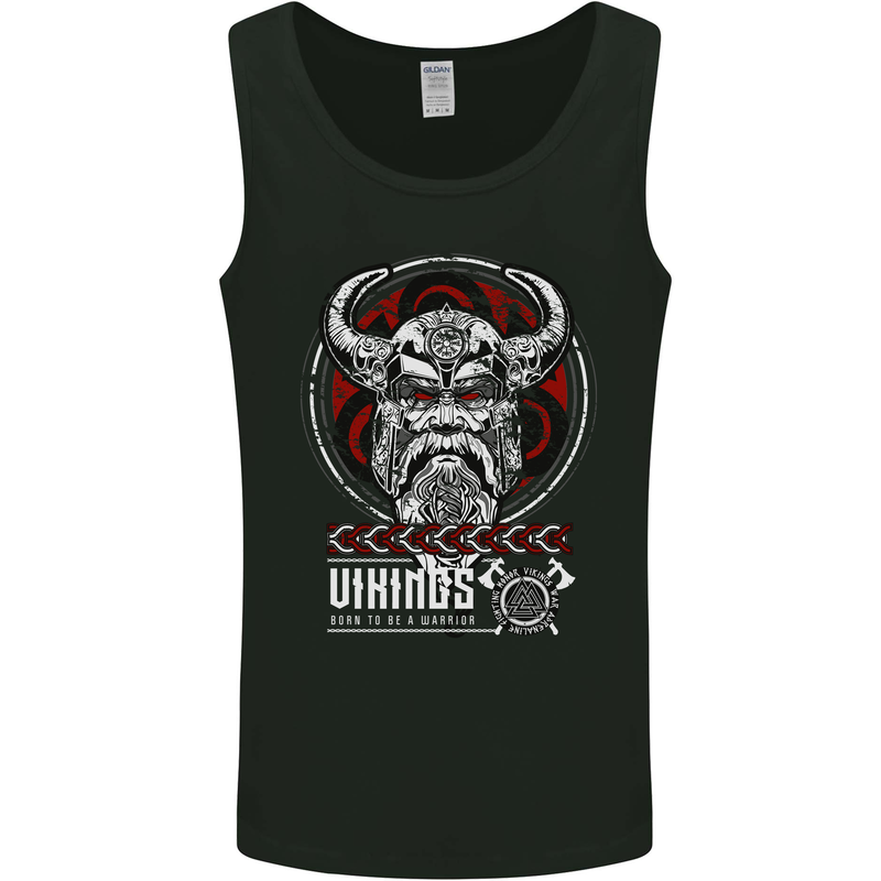 Born to be Vikings Ragnar Odin Valhalla Mens Vest Tank Top Black