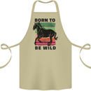 Born to be Wild Horse Riding Equestrian Cotton Apron 100% Organic Khaki