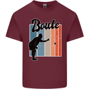 Boule Bowls Petanque Balls Mens Cotton T-Shirt Tee Top Maroon