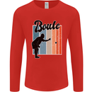 Boule Bowls Petanque Balls Mens Long Sleeve T-Shirt Red