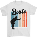 Boule Petanque Balls Bowls Mens T-Shirt 100% Cotton White
