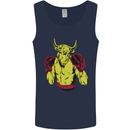 Boxing Bull Muay MMA Thai Boxer Mens Vest Tank Top Navy Blue