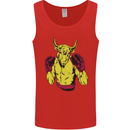 Boxing Bull Muay MMA Thai Boxer Mens Vest Tank Top Red