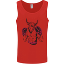 Boxing Bull Muay Thai MMA Boxer Mens Vest Tank Top Red