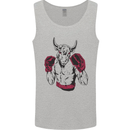 Boxing Bull Muay Thai MMA Boxer Mens Vest Tank Top Sports Grey