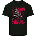 Braaap Awesome Motocross MotoX Dirt Bike Female Kids T-Shirt Childrens Black