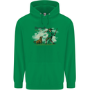 Branch Manager Funny Dog Walking Dad Childrens Kids Hoodie Irish Green