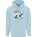 Branch Manager Funny Dog Walking Dad Childrens Kids Hoodie Light Blue