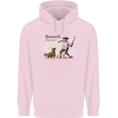 Branch Manager Funny Dog Walking Dad Childrens Kids Hoodie Light Pink