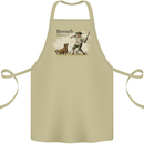Branch Manager Funny Dog Walking Dad Cotton Apron 100% Organic Khaki