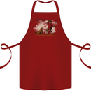 Branch Manager Funny Dog Walking Dad Cotton Apron 100% Organic Maroon