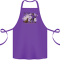 Branch Manager Funny Dog Walking Dad Cotton Apron 100% Organic Purple