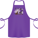 Branch Manager Funny Dog Walking Dad Cotton Apron 100% Organic Purple