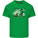 Branch Manager Funny Dog Walking Dad Mens Cotton T-Shirt Tee Top Irish Green