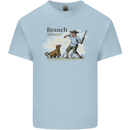Branch Manager Funny Dog Walking Dad Mens Cotton T-Shirt Tee Top Light Blue