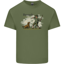 Branch Manager Funny Dog Walking Dad Mens Cotton T-Shirt Tee Top Military Green