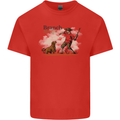Branch Manager Funny Dog Walking Dad Mens Cotton T-Shirt Tee Top Red