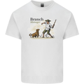 Branch Manager Funny Dog Walking Dad Mens Cotton T-Shirt Tee Top White