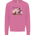 Branch Manager Funny Dog Walking Dad Mens Sweatshirt Jumper Azalea